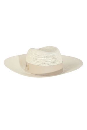 Cappello in panama intrecciato bianco CATARZI 1910 | P25CAT11BIABEI
